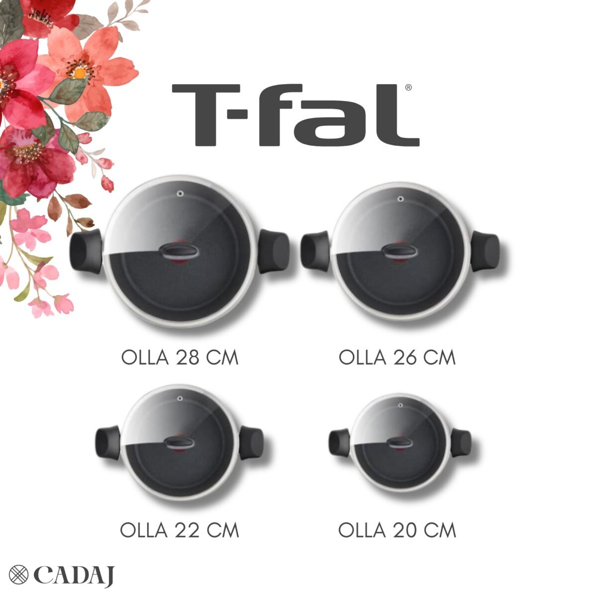Bateria T-FAL 8 Piezas D4549283 - Imagen 2