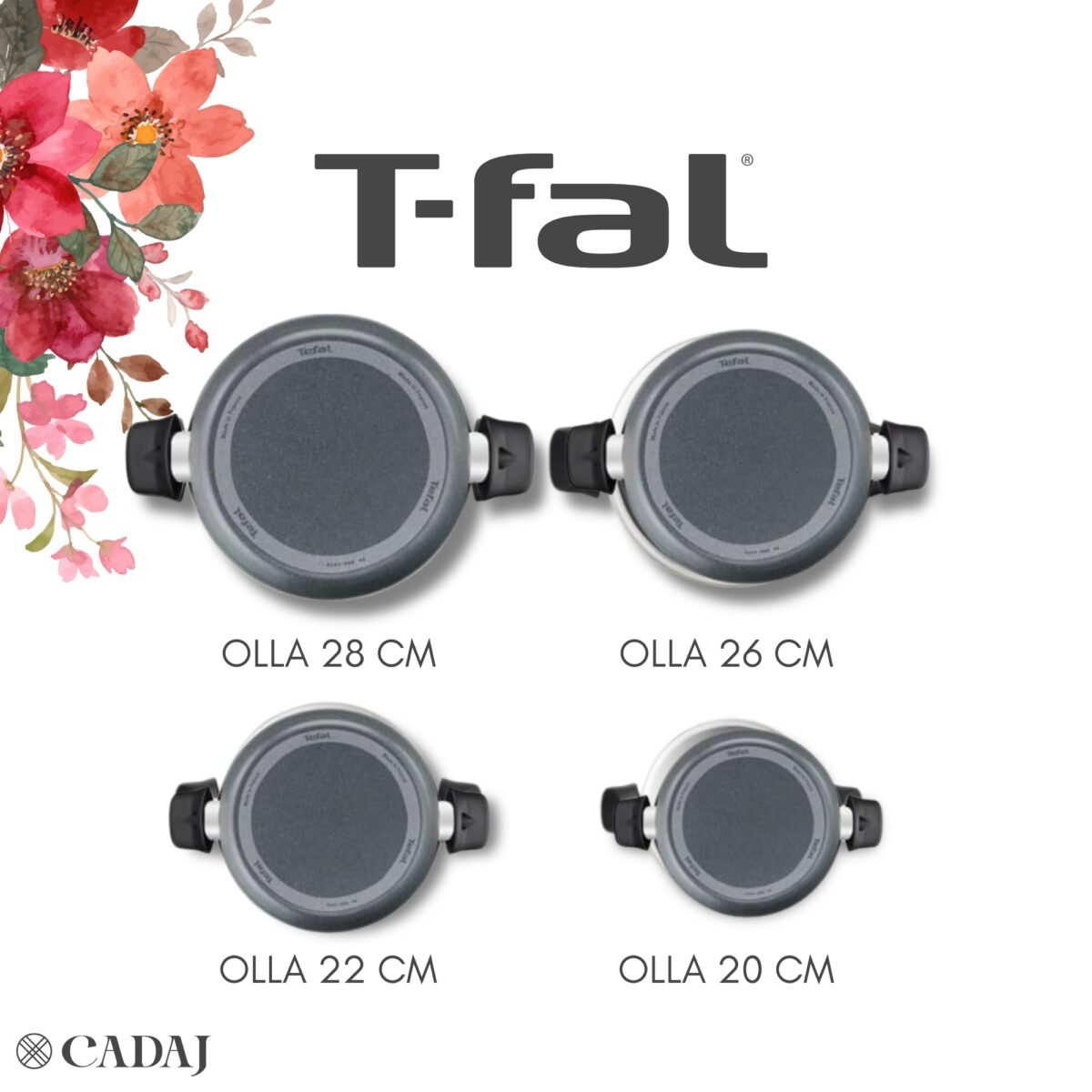 Bateria T-FAL 8 Piezas D4549283 - Imagen 3