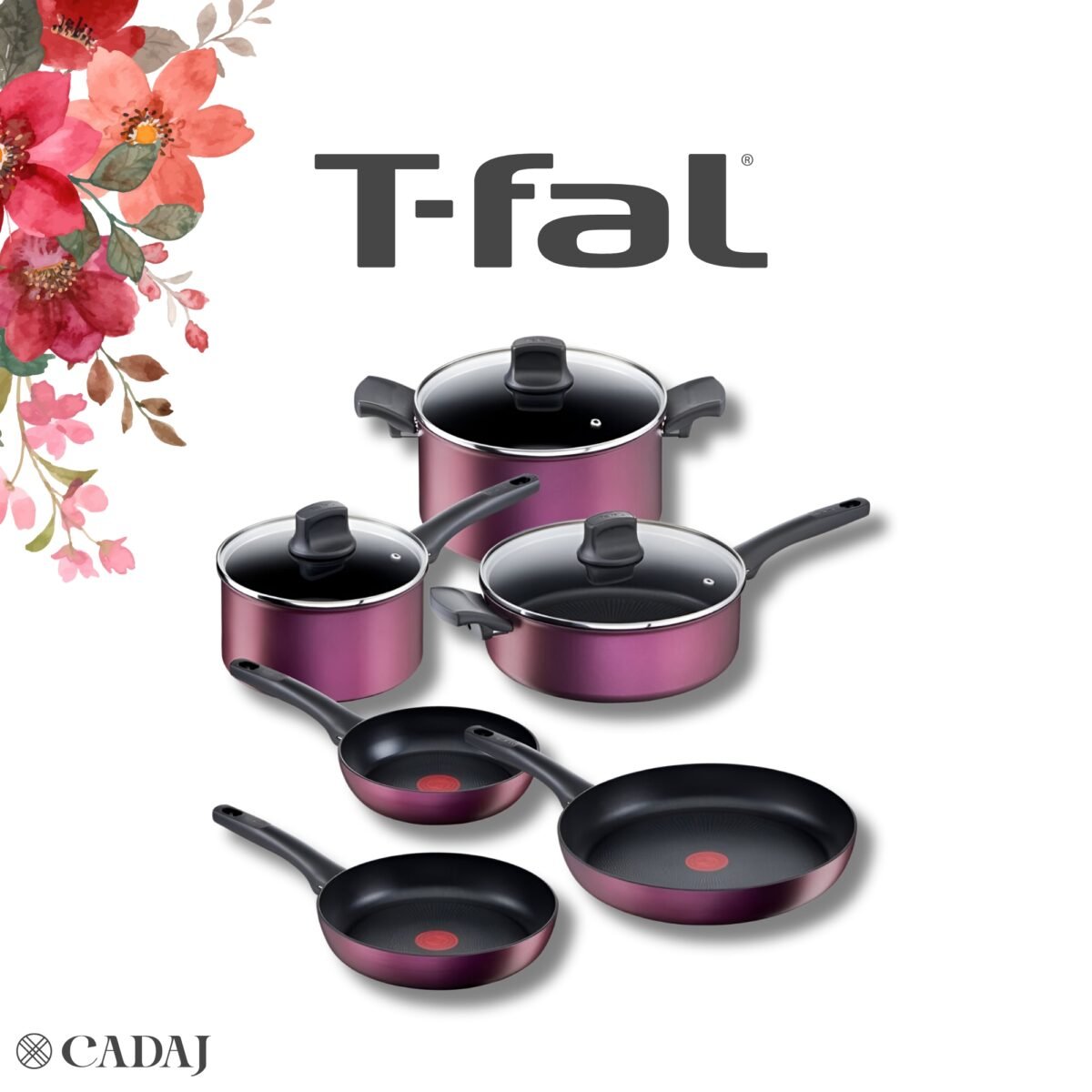 Bateria T-FAL 9 Piezas G2789082CD